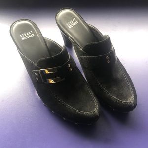 NWOT Stuart Weitzman Studded Heeled Mules